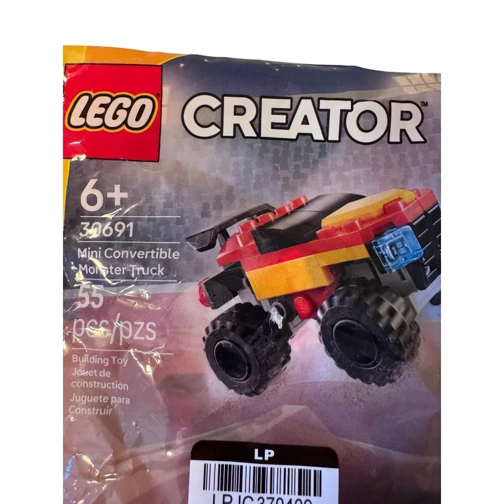 LEGO Creator Mini Convertible Monster Truck 55 Pieces 6+ 3 in 1 NWB